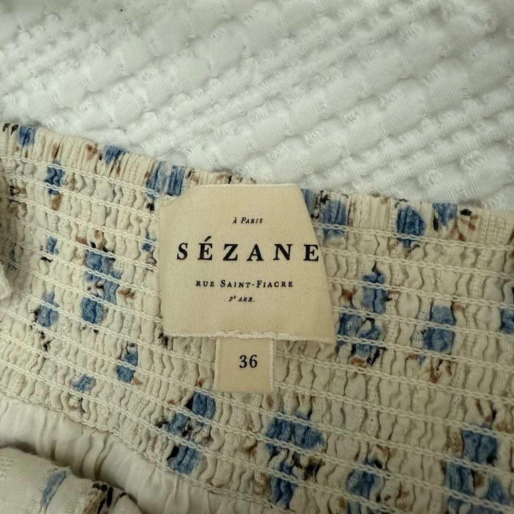 Sezane Catherine patchwork mini fleurs maxi dress Size 36 (4) - Picture 10 of 13